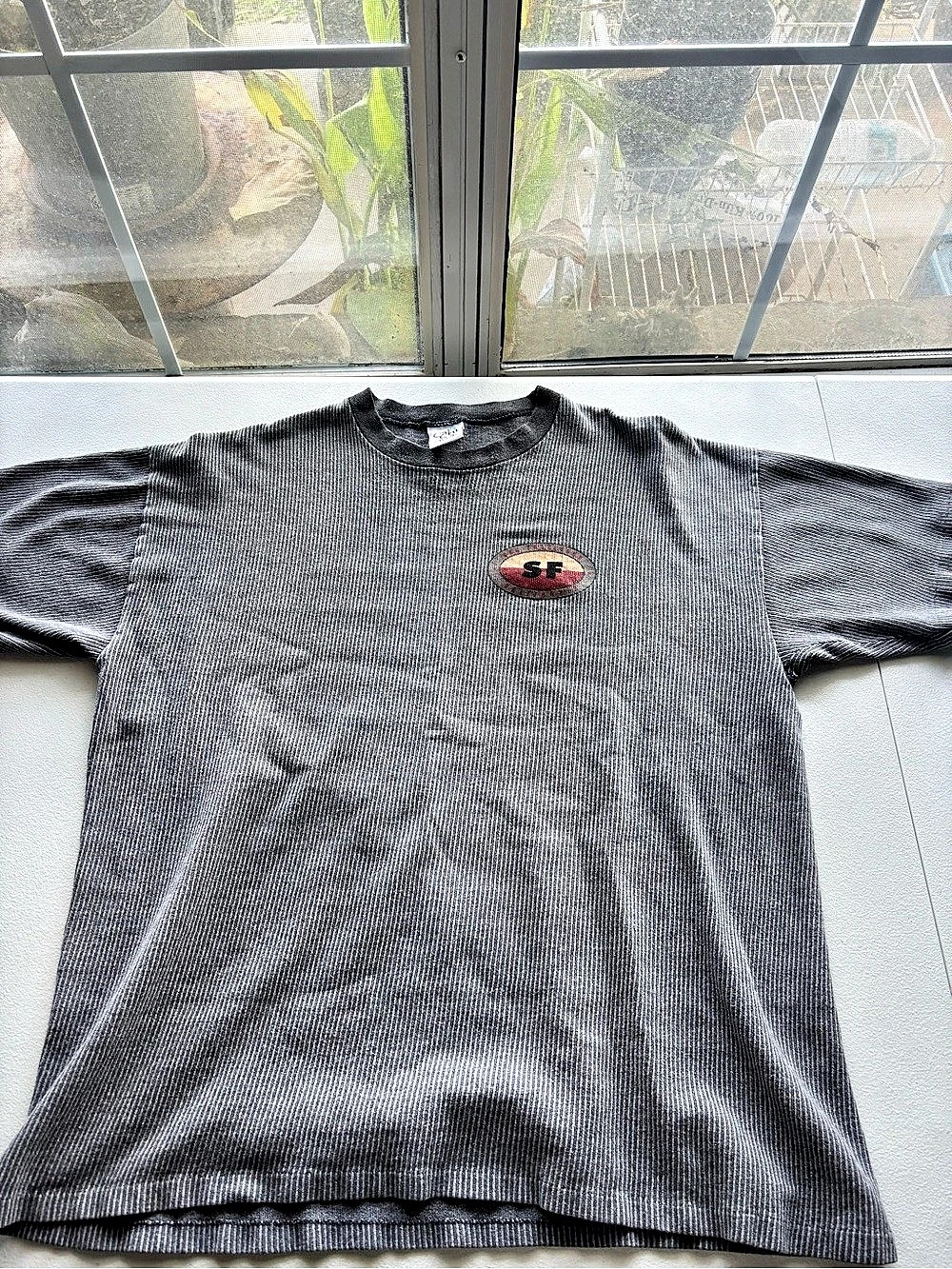 Cal Cru Ribbed Graphic Tee Size Medium